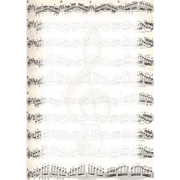 Dekoratīvais papīrs diplomiem 170g/m² A4, Nuty, notis