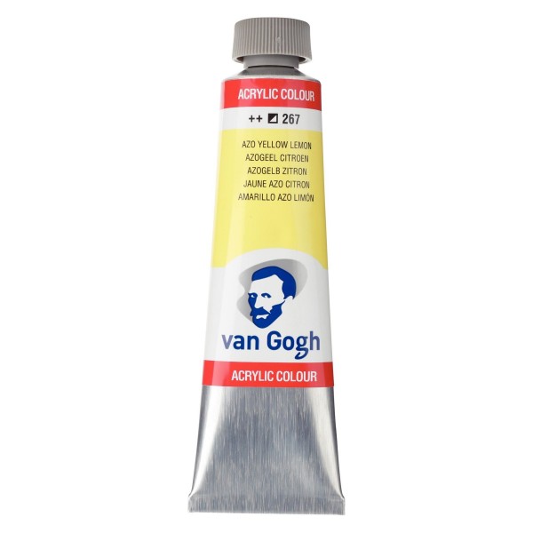 Akrila kr. van Gogh, azo yellow lemon 267, citrona dzeltena