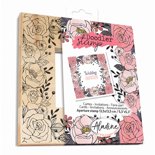 Aladine zīmogs '' Doodler Stamp Floral'' 13.5 x 13.5 cm 
