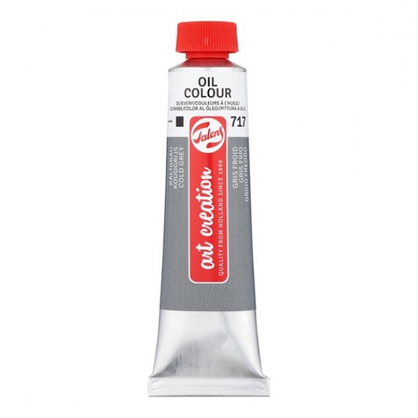 Art Creation eļļas krāsa 40 ml  - Cold Grey 717, auksti pelēks
