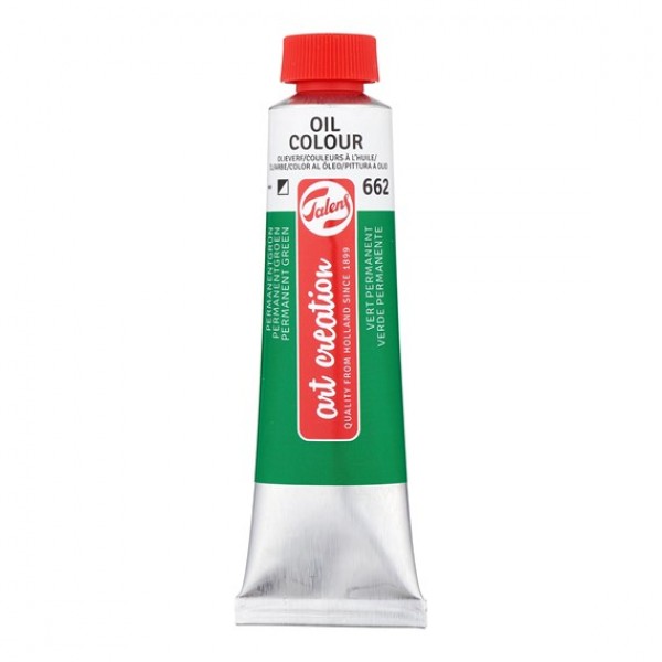 Art Creation eļļas krāsa 40 ml  - Permanent Green 662, noturīgi zaļš