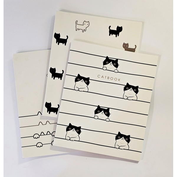 Rūtiņu klade Catbook, A5, 60 lp