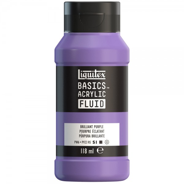 Akrila krāsa Liquitex Basics Fluid, 118ml, Brilliant Purple 590