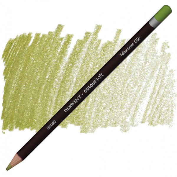 Zīmulis Derwent Coloursoft Yellow Green C450