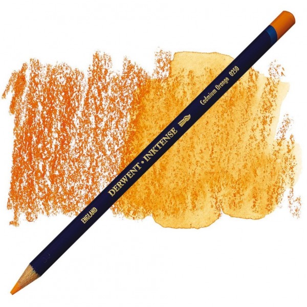 Akvareļu zīmulis Derwent Inktense 0250, cadmium orange