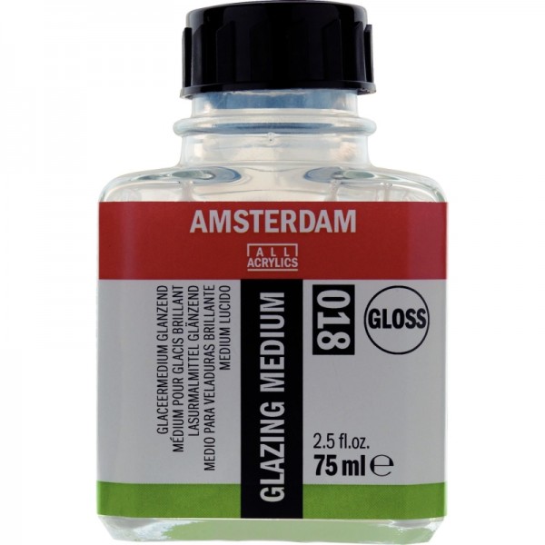 Akrila lazēšanas mēdijs Amsterdam 018, spīdīgs 75 ml