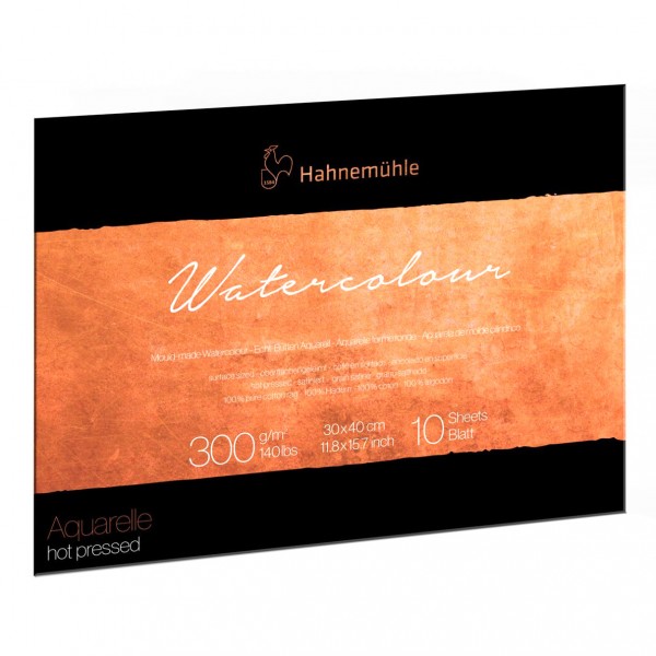 Akvareļu albums Hahnemuhle, Mould-made, 30x40cm, 10 lapas, 300 gr/m