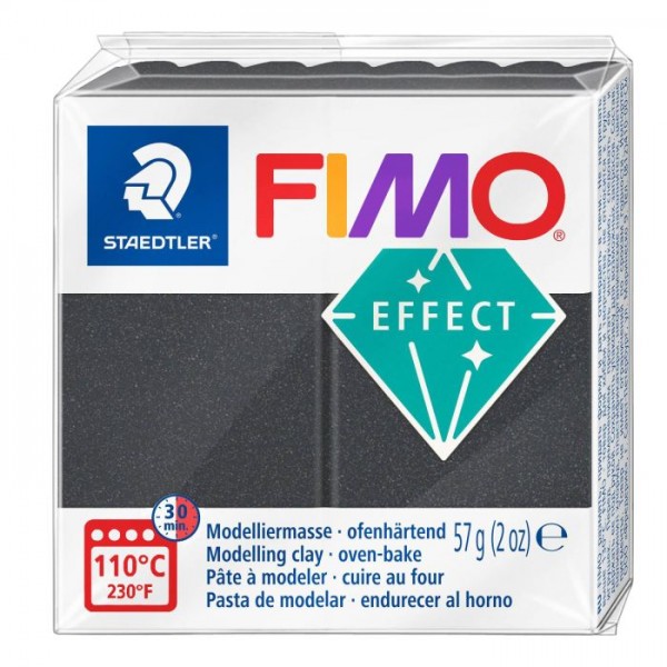 FIMO EFFECT, veidošanas masa, metāliski tēraudpelēks 91, 57 g
