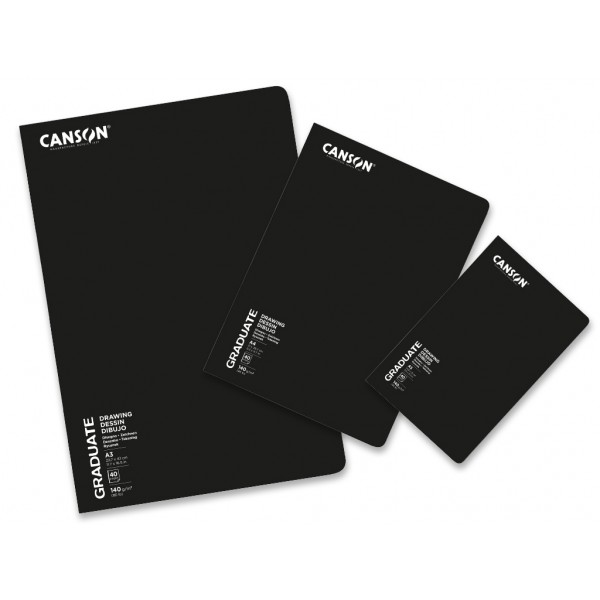 Zīmēšanas bloks Canson Graduate, Sketch&Notes, A3, 140 gr, 40lp