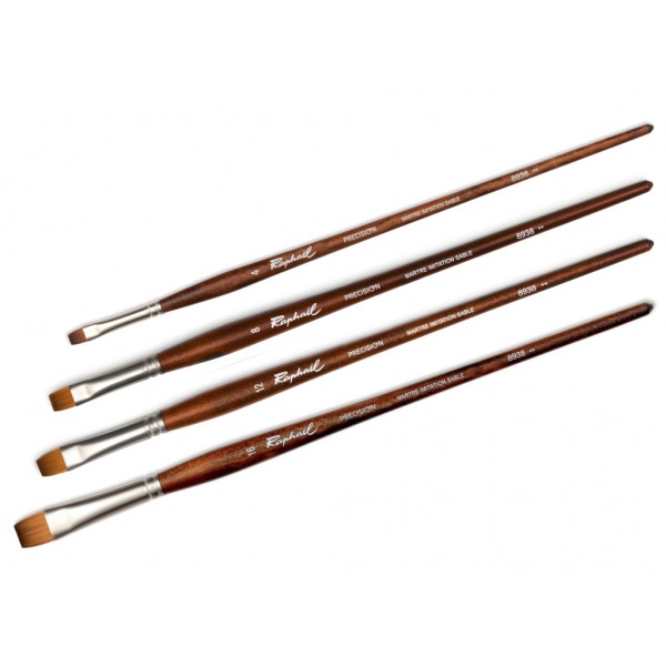 Plakana sintētiskā sabuļa ota  Raphael Precision (8938), Nr.8