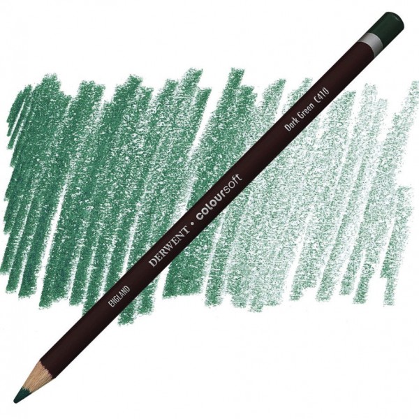 Zīmulis Derwent Coloursoft Dark Green C410