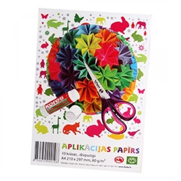 Aplikāciju papīrs, A4, 10 lp, divpusējs, 80 gr.