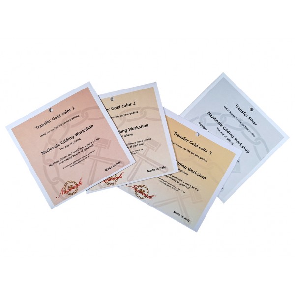 Metāla folijas Nazionale, zelts, 15 loksnes, 14x14cm 