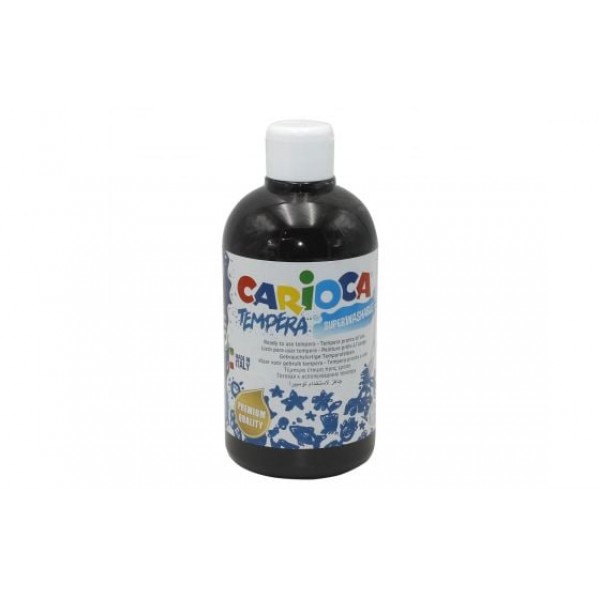 Tempera CARIOCA, Melna, 500 ml