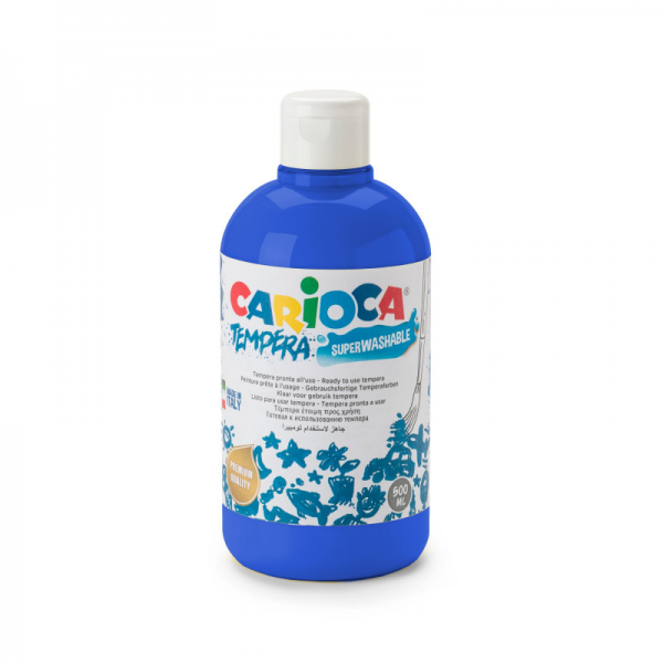 Tempera CARIOCA, Tumši zila, 500 ml