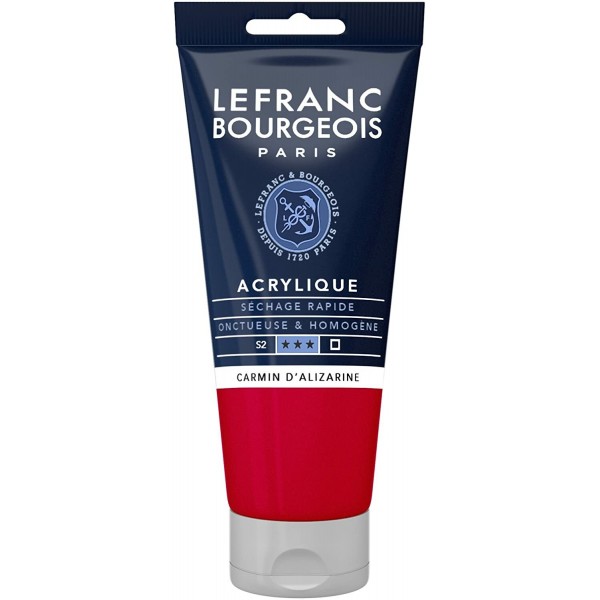 Akrila krāsa Lefranc&Bourgeois Fine, alizarin crimson, 80 ml