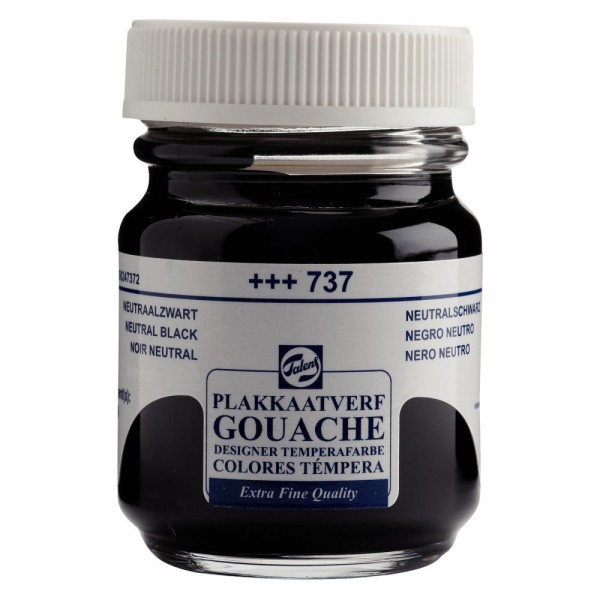 Guaša Talens, dizaineru, melna, 50 ml