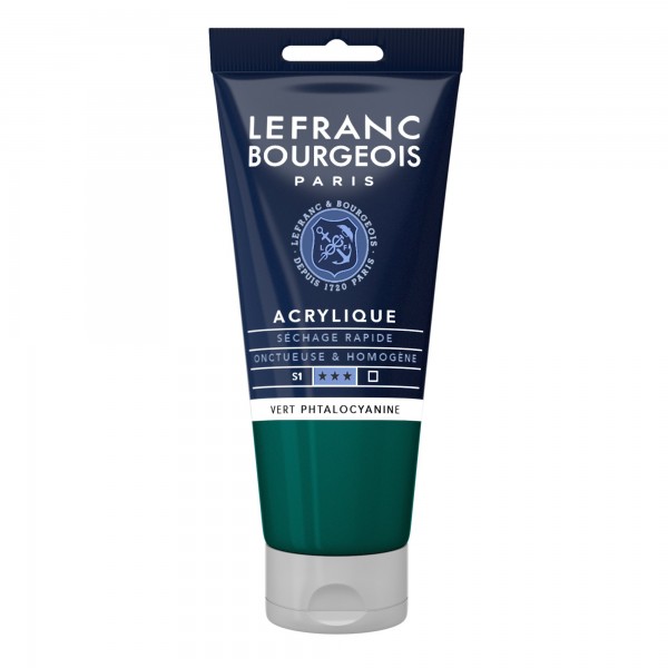 Akrila krāsa Lefranc&Bourgeois Fine, FC zaļa, 80 ml