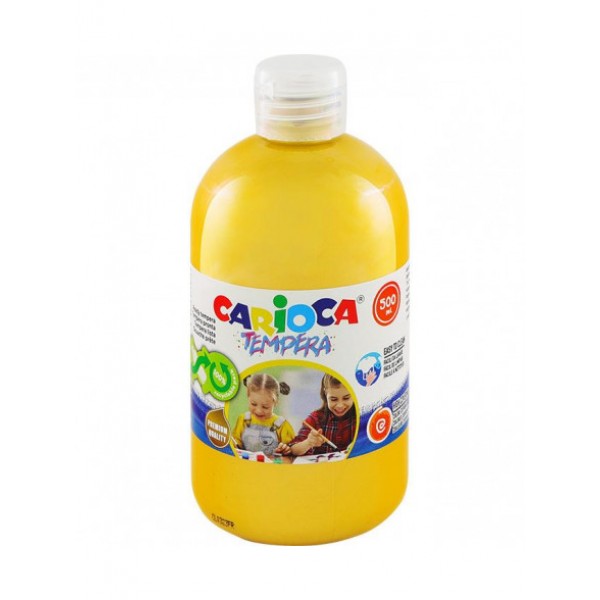 Tempera CARIOCA, Dzeltena, 500 ml