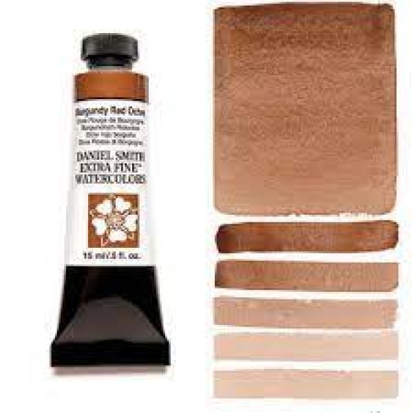 Akvareļkrāsa Daniel Smith 15 ml; Burgundy Red Ochre , Burgundijas sarkanais okers