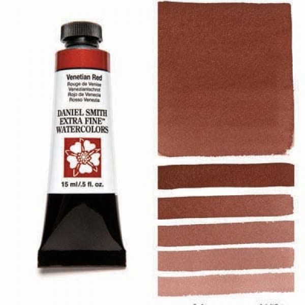Akvareļkrāsa Daniel Smith 15 ml;  Venetian Red, Venēcijas sarkanais