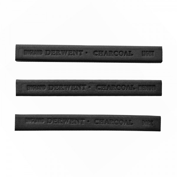 Presēta ogle Derwent light/medium/dark, gaiša/vidēja/tumša