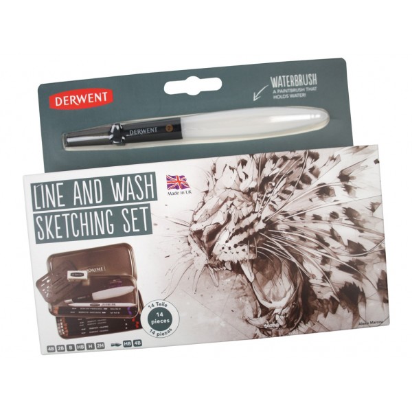 Derwent komplekts zīmēšanai '' Line and Wash'' 