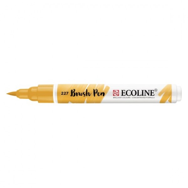 Akvareļu flomāsters ECOLINE Brush Pen - dzeltenais okers 227
