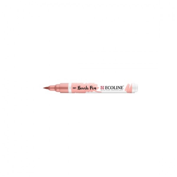 Akvareļu flomāsters ECOLINE Brush Pen - pasteļu sarkans 381