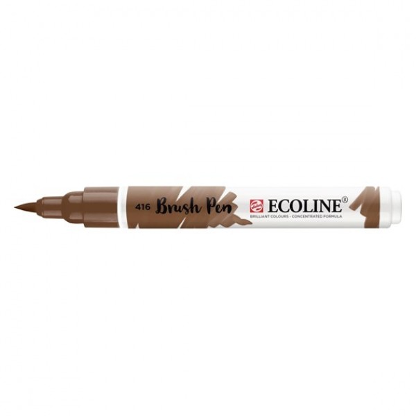 Akvareļu flomāsters ECOLINE Brush Pen - sēpija 416 