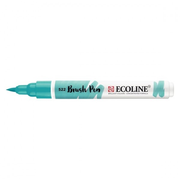 Akvareļu flomāsters ECOLINE Brush Pen - tirkīzzils 522
