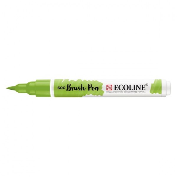 Akvareļu flomāsters ECOLINE Brush Pen -  zaļš 600