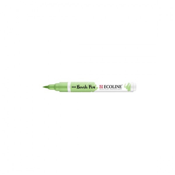 Akvareļu flomāsters ECOLINE Brush Pen - pasteļu zaļš 666