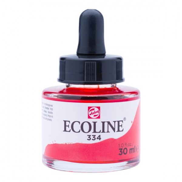 Ecoline šķidrā akvareļu krāsa 30ml, spilgti sarkans 334