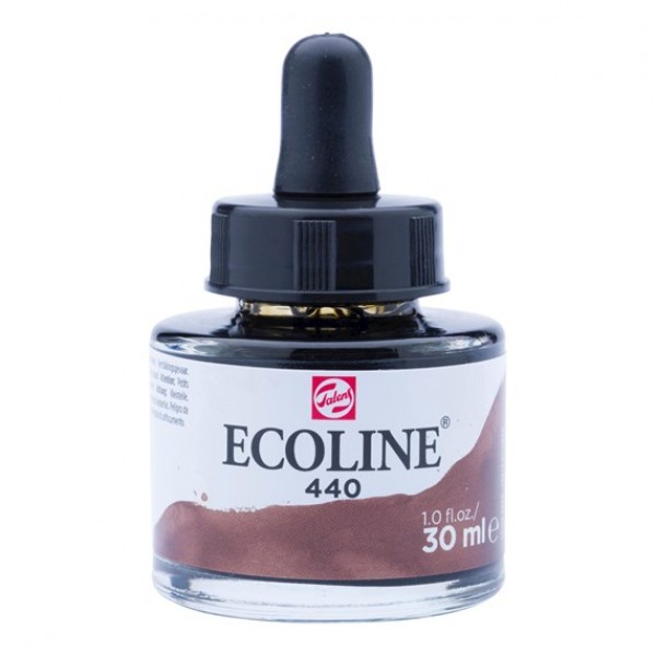 Ecoline šķidrā akvareļu krāsa 30ml, tumša sēpija 440