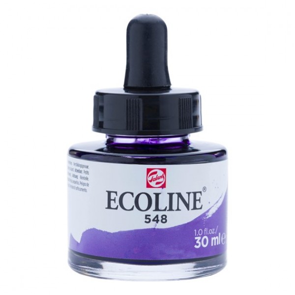 Ecoline šķidrā akvareļu krāsa 30ml, zili violets 548