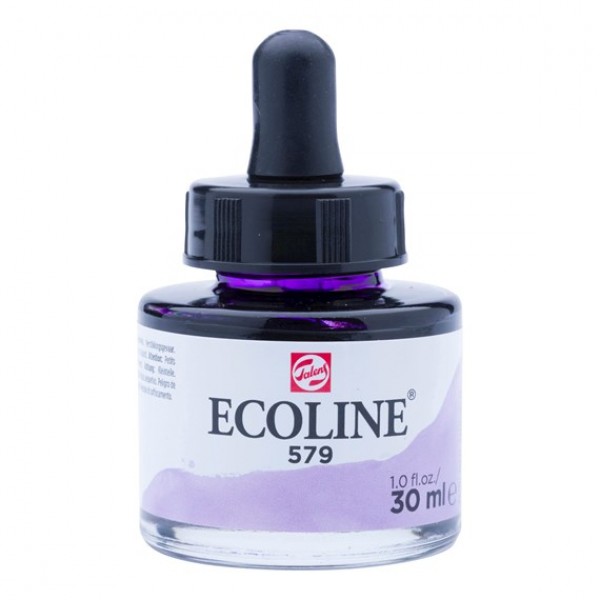 Ecoline šķidrā akvareļu krāsa 30ml, pasteļu violets 579