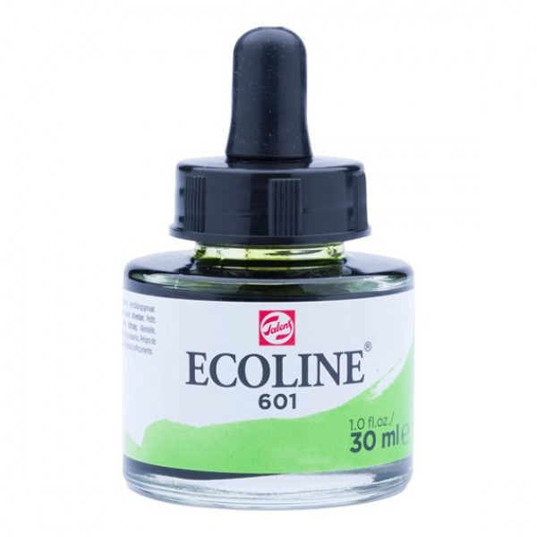 Ecoline šķidrā akvareļu krāsa 30ml, gaiši zaļš 601