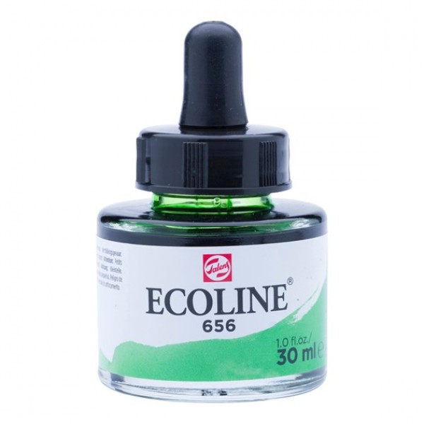 Ecoline šķidrā akvareļu krāsa 30ml, meža zaļš 656
