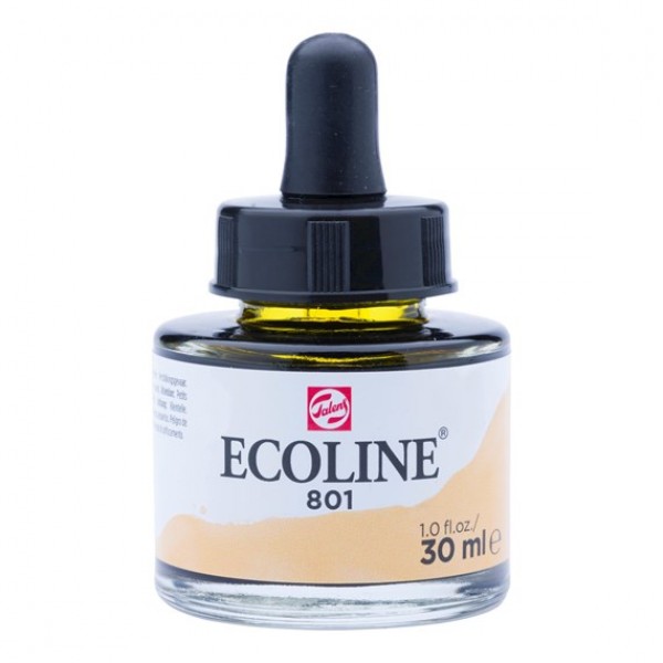 Ecoline šķidrā akvareļu krāsa 30ml, zelts 801