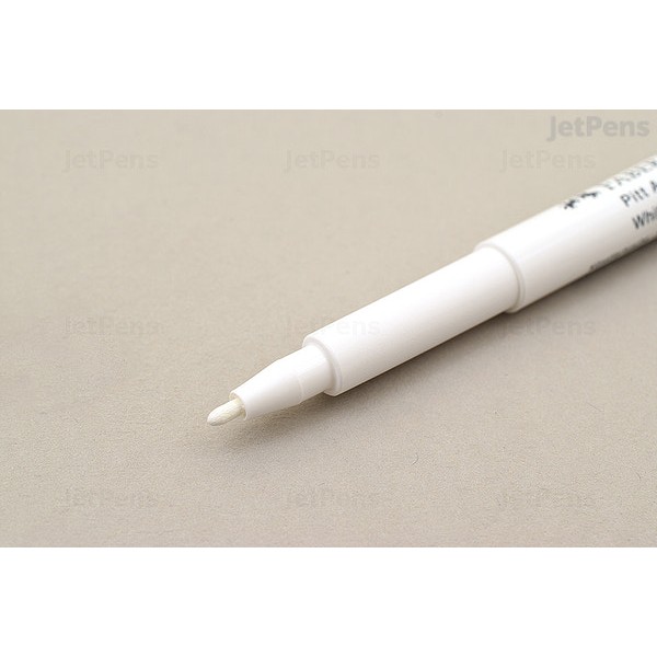 Mākslinieku flomāsters Faber-Castell PITT, Balts 101, 1.5