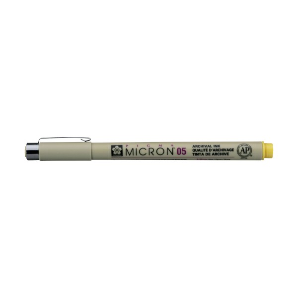 Rapidogrāfs SAKURA PIGMA MICRON 05 DZELTENS