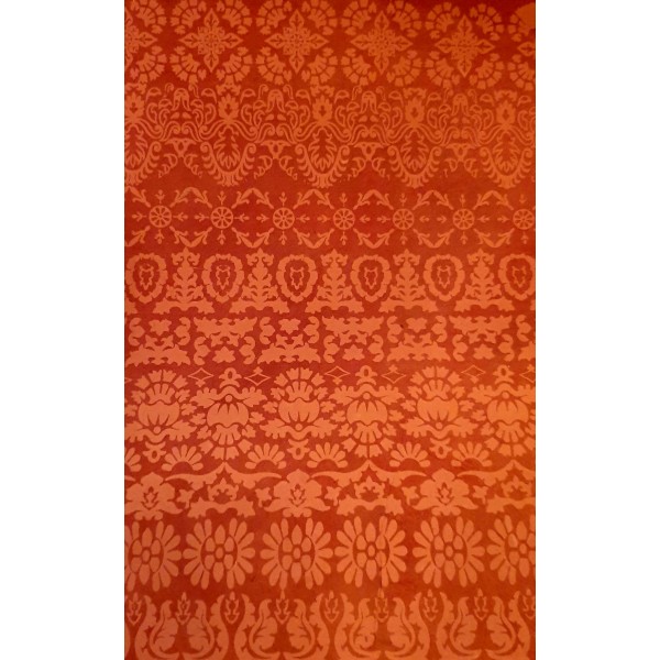 Nepālas papīrs  A2,  ar sarkanu ornamentu (50x70 cm)