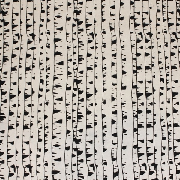 Nepālas papīrs  A2,  bērzs uz dabīga fona (50x70 cm)