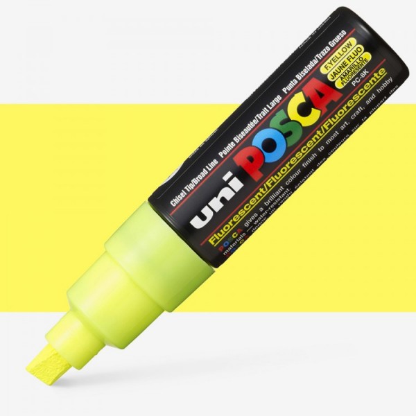POSCA marķieris PC-8K Fluorescent Yellow 2, 8.0mm