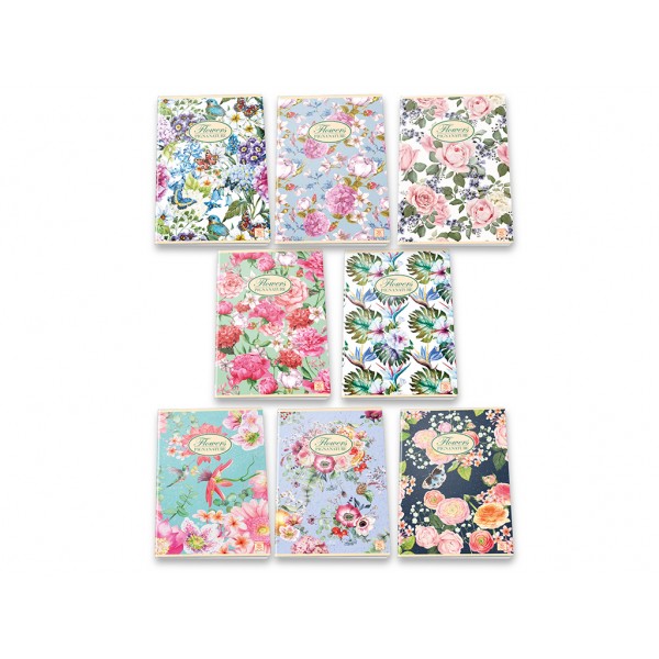 A5 rūtiņu  Klade Pigna Nature "Flowers", 40 lp