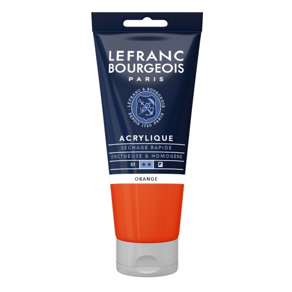 Akrila krāsa Lefranc&Bourgeois Fine, oranžs, 80 ml