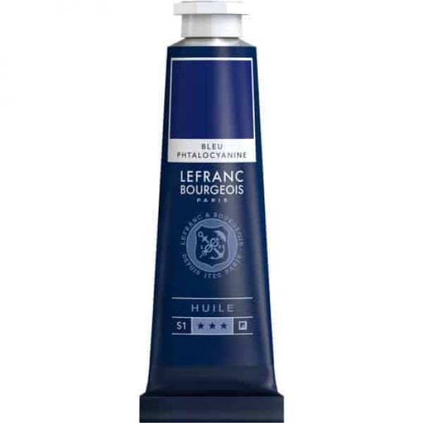 Eļļas krāsa Lefranc&Bourgeois Phtalocyanine blue 095, phtalo zils, 40 ml