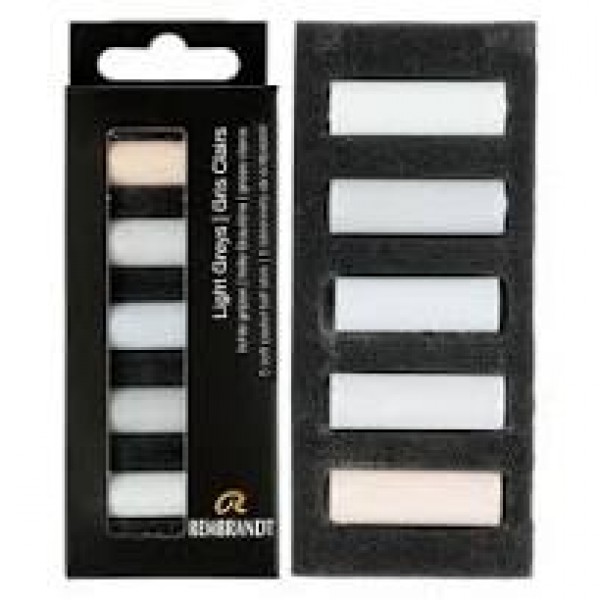 Sausie pasteļi Rembrandt ''Light Greys'' 5 krāsas 