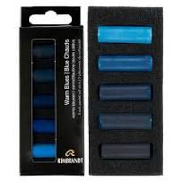 Sausie pasteļi Rembrandt ''Warm Blues'' 5 krāsas 